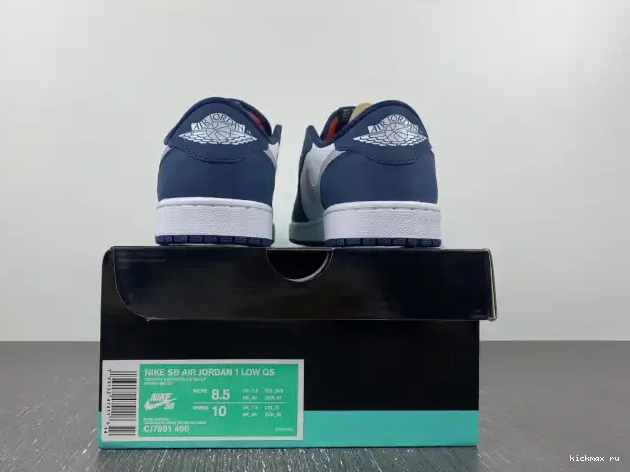 Rep Kickmax Jordan Midnight Navy SB 1 Low CJ7891-400 0322